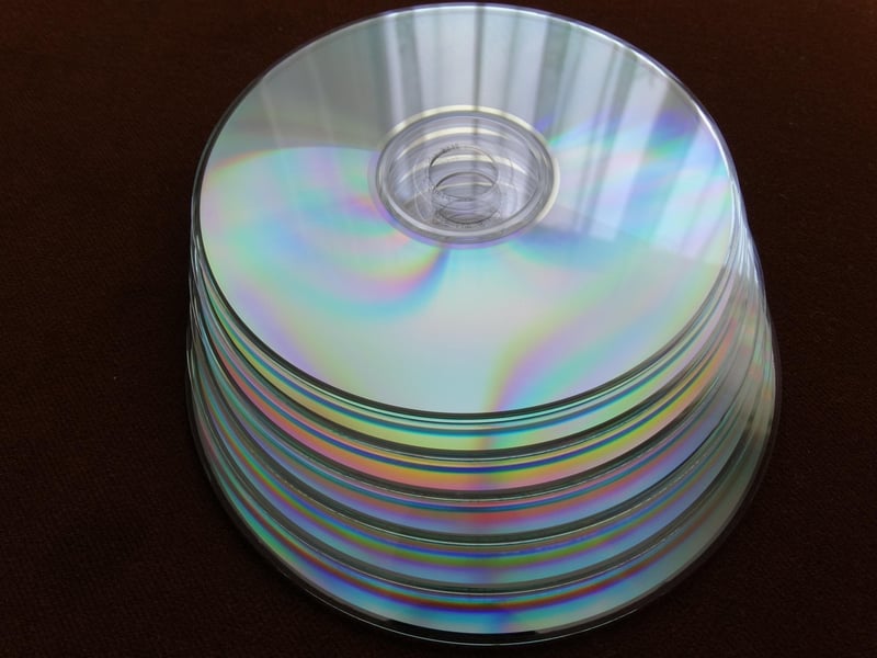 Repurposed CD Mosaic Art